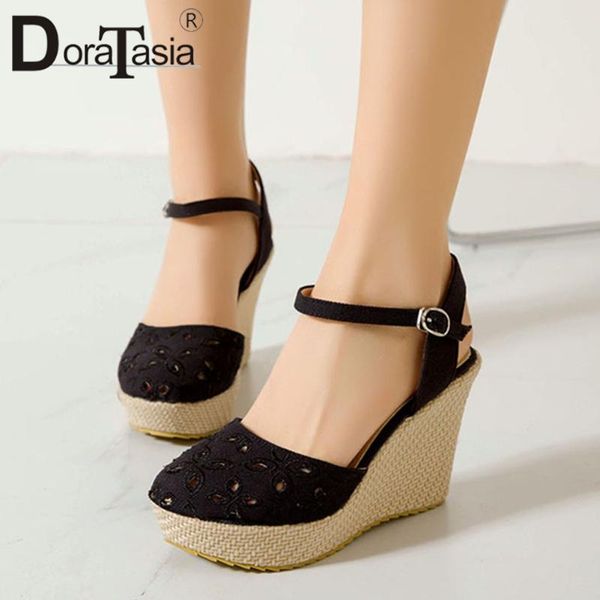 sandals doratasia big size 34-43 female wedges high heels hollow platform summers andals women casual party shoes woman, Black
sandals doratasia big size 34-43 female wedges high heels hollow platform summers andals women casual party shoes woman, Black