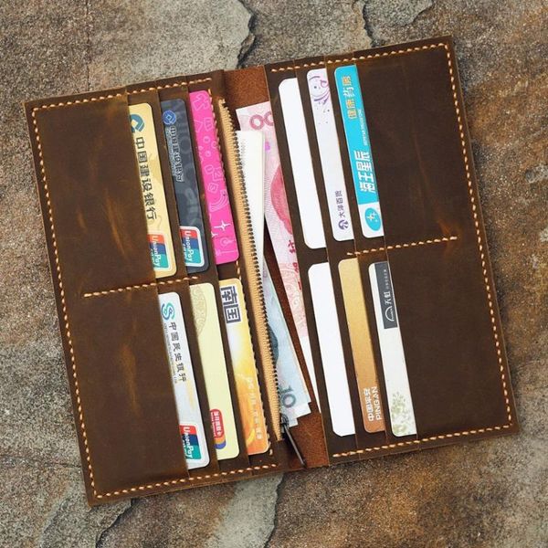 wallets personalized distressed leather men women long wallet / slim vertical bifold clutch card holder travel, Red;black
wallets personalized distressed leather men women long wallet / slim vertical bifold clutch card holder travel, Red;black