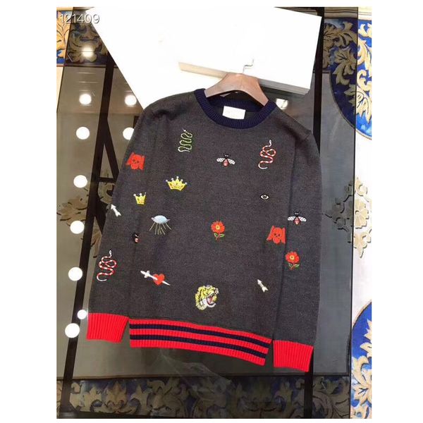 2021 wintergestrickte herren pullover wholesale designer color fünfzeige embroidery mode wolle pullover frau casual warme strickwaren, White;black
2021 wintergestrickte herren pullover wholesale designer color fünfzeige embroidery mode wolle pullover frau casual warme strickwaren, White;black