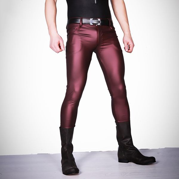 cool thin soft faux leather pants mens long trousers latex skinny tights leggings men slim fit tight pants casual jeans slacks, Black;red
cool thin soft faux leather pants mens long trousers latex skinny tights leggings men slim fit tight pants casual jeans slacks, Black;red