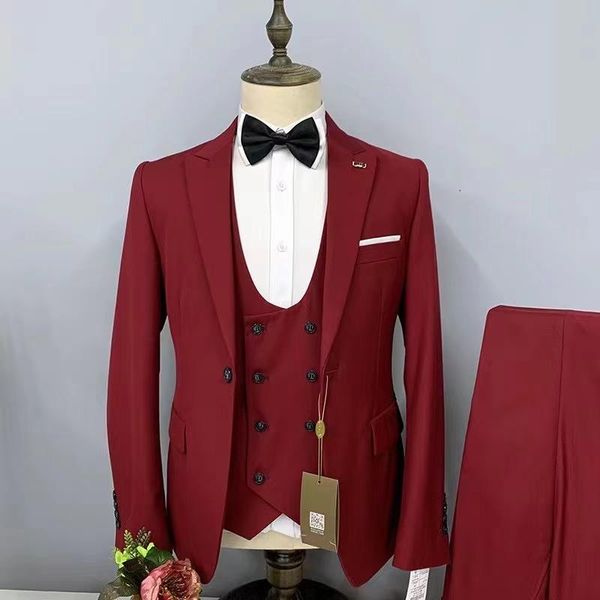 men's suits & blazers red man suit 2021 party stage groomsmen costume homme mariage tuxedo groom for wedding 3 piece men, White;black
men's suits & blazers red man suit 2021 party stage groomsmen costume homme mariage tuxedo groom for wedding 3 piece men, White;black