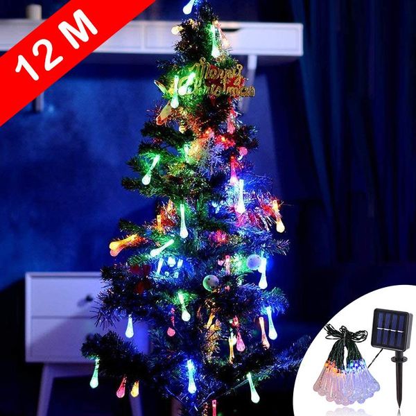 solar lamps 12m led light outdoor water drop string lights waterproof 8 modes cell christmas decoration garden lighting
solar lamps 12m led light outdoor water drop string lights waterproof 8 modes cell christmas decoration garden lighting
