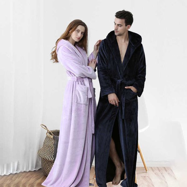 sleepwear flannel bathrobe robe men's autumn and winter fashion hooded cardigan thiened extended home wear couple pajamas, Black;red
sleepwear flannel bathrobe robe men's autumn and winter fashion hooded cardigan thiened extended home wear couple pajamas, Black;red
