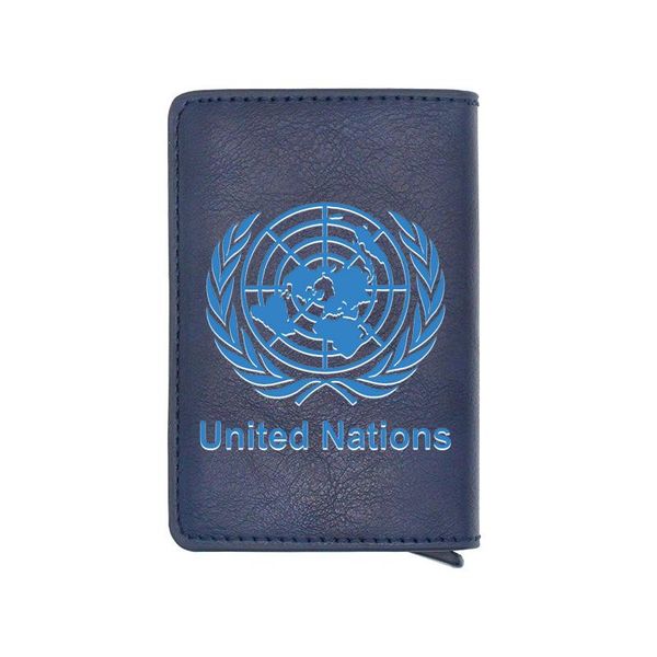 card holders personality rfid holder wallet men fashion classic united nations symbol leather male purses, Brown;gray
card holders personality rfid holder wallet men fashion classic united nations symbol leather male purses, Brown;gray
