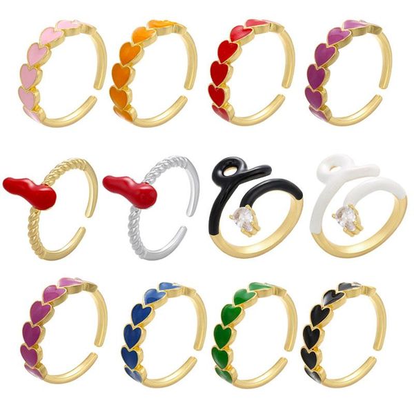 wedding rings enamel women ring heart snake chili gold color neon green yellow cz lady finger adjustable open cuff fashion black white red, Slivery;golden
wedding rings enamel women ring heart snake chili gold color neon green yellow cz lady finger adjustable open cuff fashion black white red, Slivery;golden