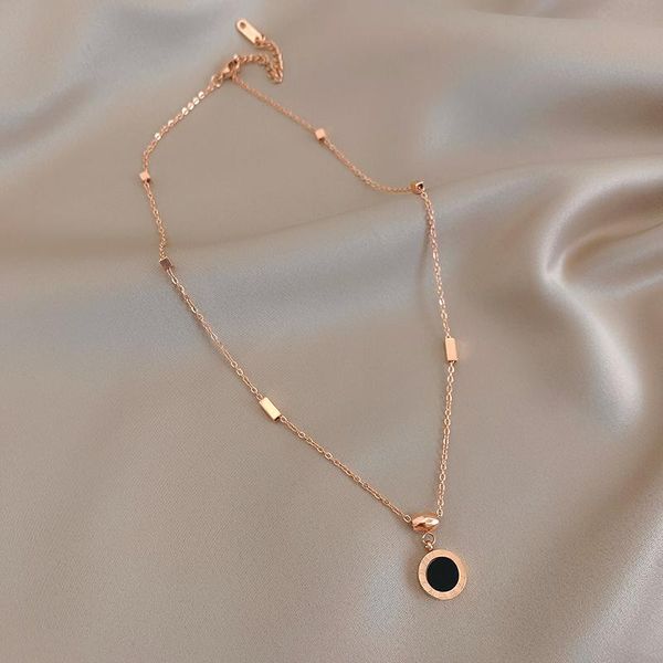 chains roman numeral titanium steel necklace female clavicle neck chain is cold and simple korea net red tide, Silver
chains roman numeral titanium steel necklace female clavicle neck chain is cold and simple korea net red tide, Silver