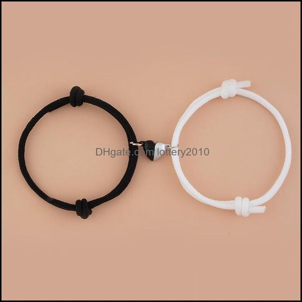 link jewelrylink chain romantic 2pcs/set yin yang heart magnetic couple bracelets men women classic black white paired lovers jewelry adju 
link jewelrylink chain romantic 2pcs/set yin yang heart magnetic couple bracelets men women classic black white paired lovers jewelry adju