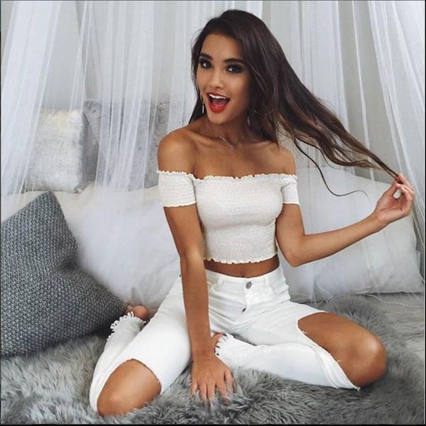2021 womens summer off shoulder tank vest sleeveless summer solid color crop 2021, White
2021 womens summer off shoulder tank vest sleeveless summer solid color crop 2021, White
