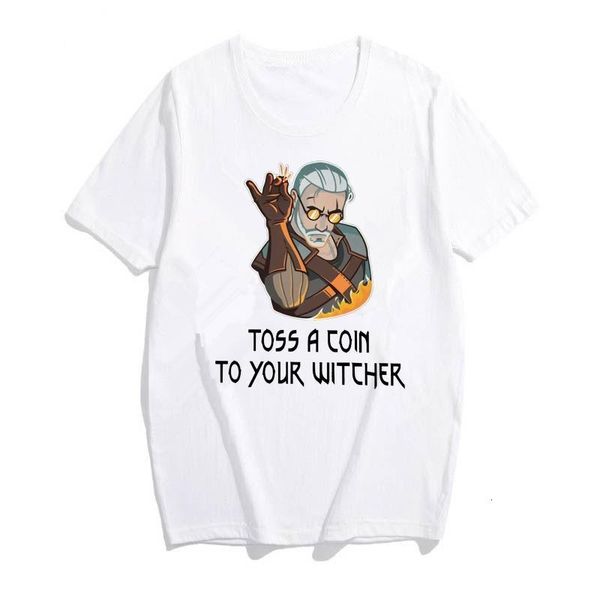 2021 toss a coin to your witcher shirt funny graphic tee cool t-shirt drop shipping good quality, White
2021 toss a coin to your witcher shirt funny graphic tee cool t-shirt drop shipping good quality, White