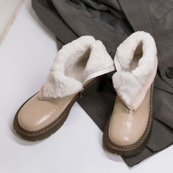 designer shoes winter long fur snow boots woman real leather ankle boots platform block heels shoes non-slip zip round toe femal, Black
designer shoes winter long fur snow boots woman real leather ankle boots platform block heels shoes non-slip zip round toe femal, Black