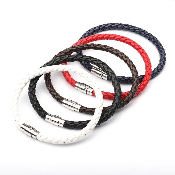 charm bracelets woven bracelet 1 piece couple magnetic clasp men women braided leather steel rope unisex, Golden;silver
charm bracelets woven bracelet 1 piece couple magnetic clasp men women braided leather steel rope unisex, Golden;silver