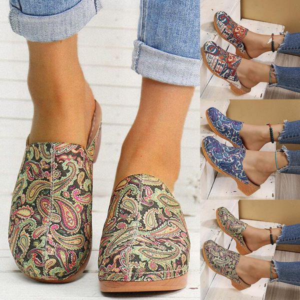 sandals for ladies 2021 fashion vintage floral printed slip on squared toe shoes, Black
sandals for ladies 2021 fashion vintage floral printed slip on squared toe shoes, Black