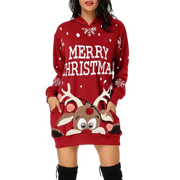 women's hoodies & sweatshirts christmas women sweatshirt dress merry reindeer cartoon print pullovers pocket hooded sudadera mujer, Black
women's hoodies & sweatshirts christmas women sweatshirt dress merry reindeer cartoon print pullovers pocket hooded sudadera mujer, Black