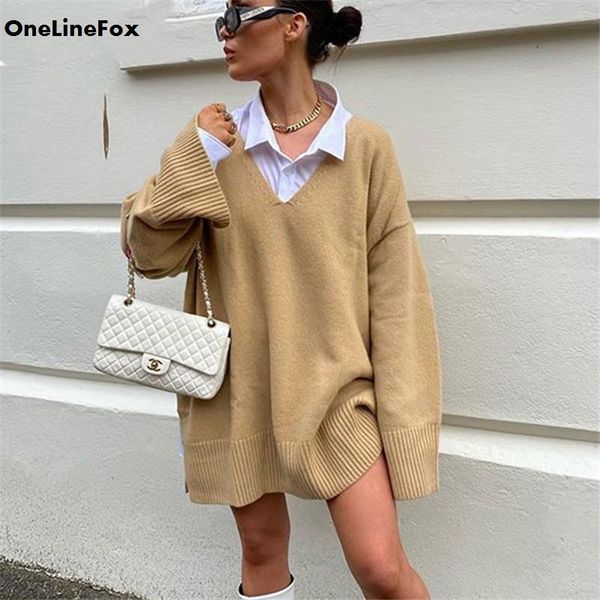 onelinefox v neck loose sweater dress women 2021 mini khaki casual long sleeve knitted autumn winter dress plus size, Black;gray
onelinefox v neck loose sweater dress women 2021 mini khaki casual long sleeve knitted autumn winter dress plus size, Black;gray