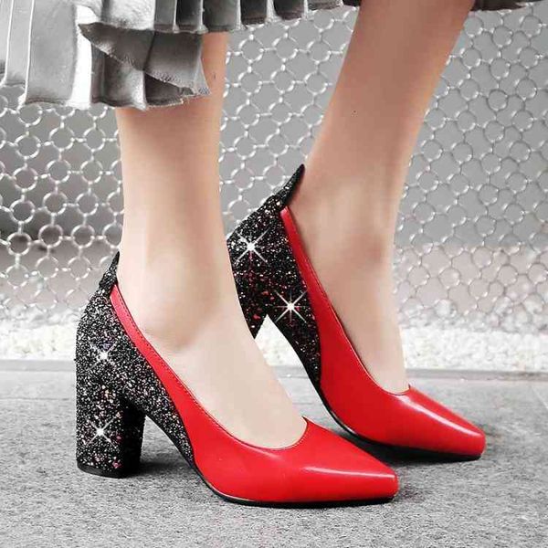 big dress shoes size ladies high heels women woman pumps pointed, shallow, thick-heeled single, Black
big dress shoes size ladies high heels women woman pumps pointed, shallow, thick-heeled single, Black