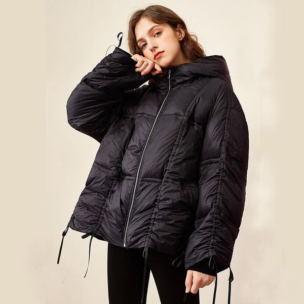 winter ultra light white duck down jacket women loose hooded puffer coat female zipper black parkas woman warm outwear 210602
winter ultra light white duck down jacket women loose hooded puffer coat female zipper black parkas woman warm outwear 210602