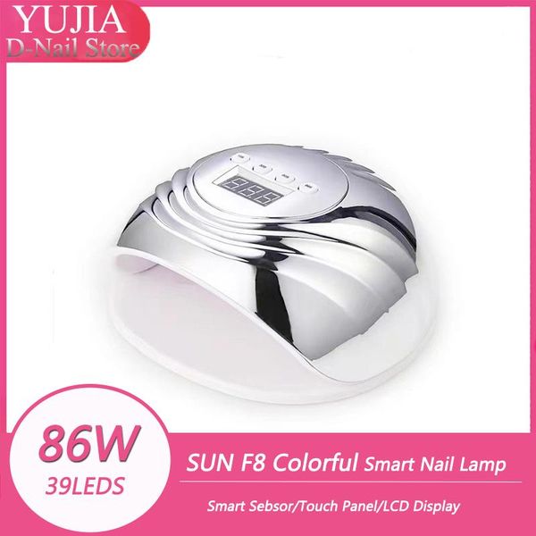 nail dryers yujia uv led lamp sun f8 colorful 86w dryer for drying gel polishing 10/30/60/99s timer auto induction manicure tool
nail dryers yujia uv led lamp sun f8 colorful 86w dryer for drying gel polishing 10/30/60/99s timer auto induction manicure tool
