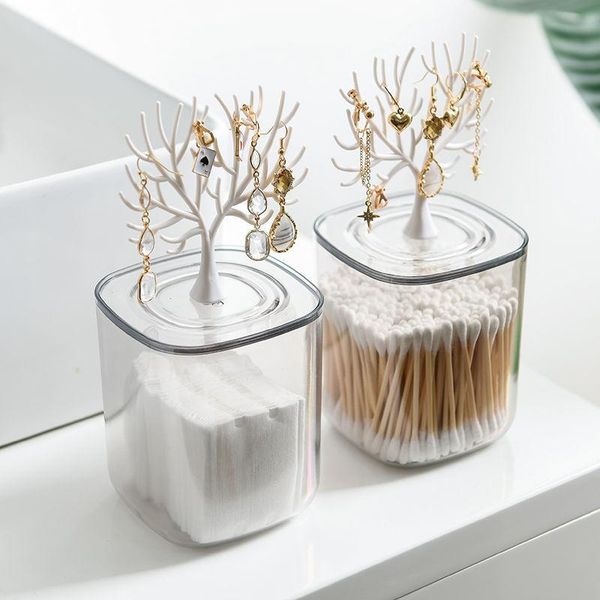 plastic makeup box cotton swab organizer small waterproof transparent box with jewelry holder rack countercosmetic rangement
plastic makeup box cotton swab organizer small waterproof transparent box with jewelry holder rack countercosmetic rangement