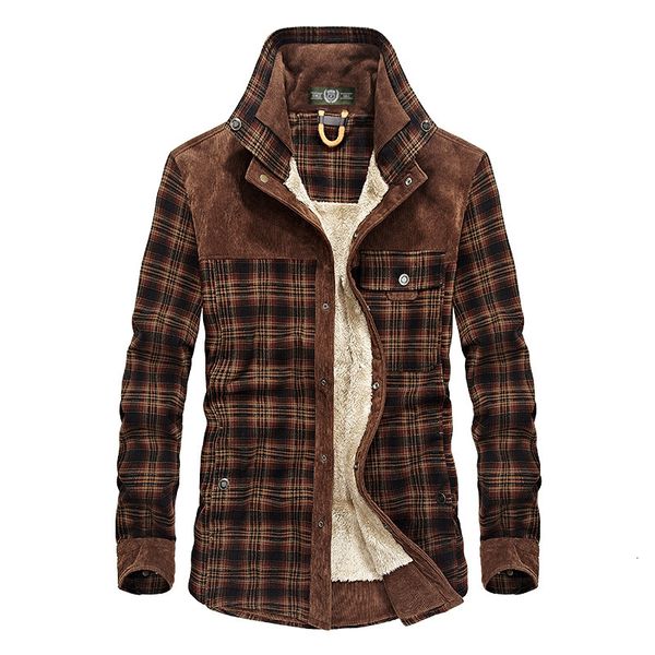 men's casual jacket shirts outerwear more thicken warm chess velvet lined autumn shirt clothes 6lei, Black;brown
men's casual jacket shirts outerwear more thicken warm chess velvet lined autumn shirt clothes 6lei, Black;brown