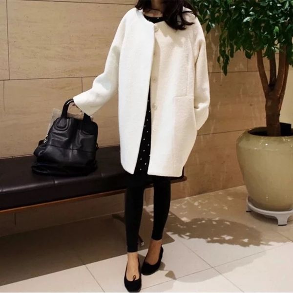 single-breasted autumn winter korean drop shoulder women woolen coat cocoon overcoat 201102, Black
single-breasted autumn winter korean drop shoulder women woolen coat cocoon overcoat 201102, Black