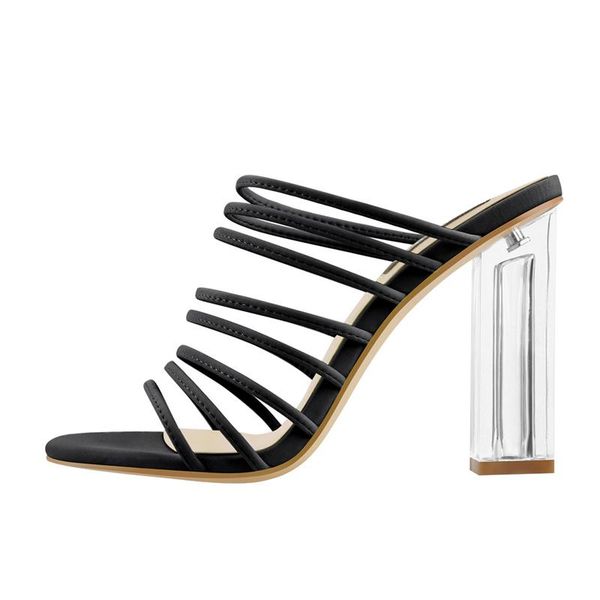 dress shoes richealnana 2021 summer slip-on sandals clear square chunky high heels narrow band slippers casual, Black
dress shoes richealnana 2021 summer slip-on sandals clear square chunky high heels narrow band slippers casual, Black