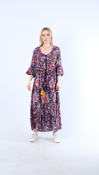 casual dresses diaves women summer fashion multi colour pattern v-neck tassel detailed woven fabric dress, Black;gray
casual dresses diaves women summer fashion multi colour pattern v-neck tassel detailed woven fabric dress, Black;gray