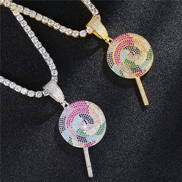 iced out lollipop pendant necklace bling multicolor aaa zircon mens charms necklace hip hop jewelry, Silver
iced out lollipop pendant necklace bling multicolor aaa zircon mens charms necklace hip hop jewelry, Silver
