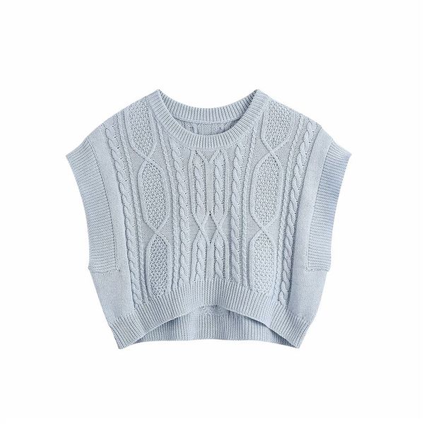 women's knits & tees women casual za spring autumn knitted pullover vest girls fashion o-neck sleeveless short sweaters ladies kni, White
women's knits & tees women casual za spring autumn knitted pullover vest girls fashion o-neck sleeveless short sweaters ladies kni, White