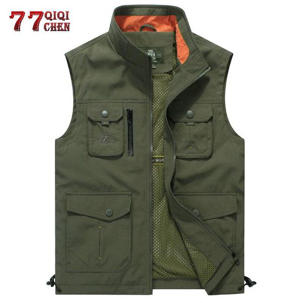 men's vests qiqichen autumn vest men casual multi pocket mens plus size 4xl colete masculino travel journalist pographer waistcoat, Black;white
men's vests qiqichen autumn vest men casual multi pocket mens plus size 4xl colete masculino travel journalist pographer waistcoat, Black;white