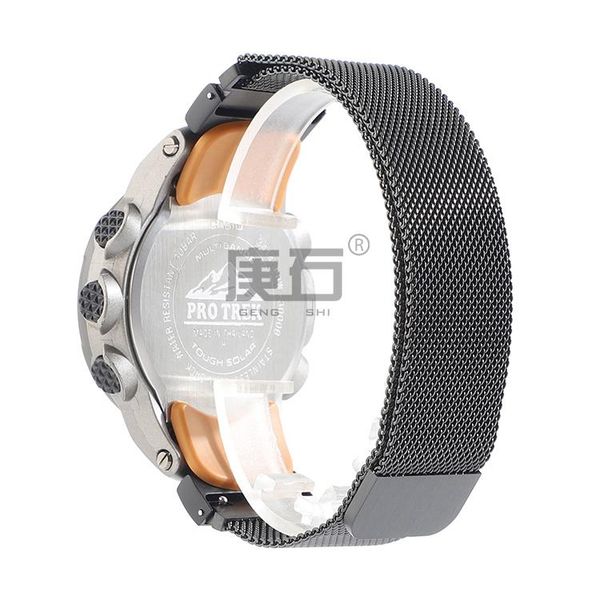 watch bands gengshi metal watchband strap for prg-300 330 prw-6000 prw-6100 prw-3000 prw-3100, Black;brown
watch bands gengshi metal watchband strap for prg-300 330 prw-6000 prw-6100 prw-3000 prw-3100, Black;brown