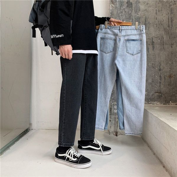 2021 new men's black casual pants stretch slim fit cargo pocket ny jeans fashionable biker denim solid color trousers s-3xl gmkc, Blue
2021 new men's black casual pants stretch slim fit cargo pocket ny jeans fashionable biker denim solid color trousers s-3xl gmkc, Blue