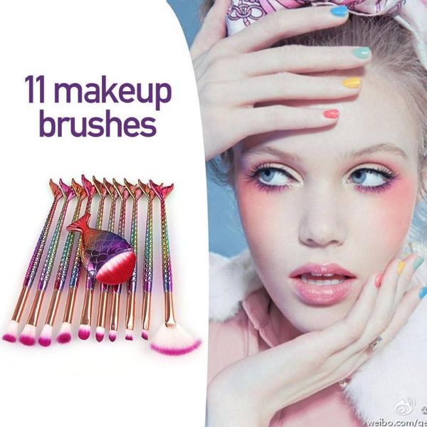 makeup brushes 11pcs mermaid brush set professional eyeshadow fishtail natural beauty tools hair handle eyebrow highlight cosmetic m6f5
makeup brushes 11pcs mermaid brush set professional eyeshadow fishtail natural beauty tools hair handle eyebrow highlight cosmetic m6f5