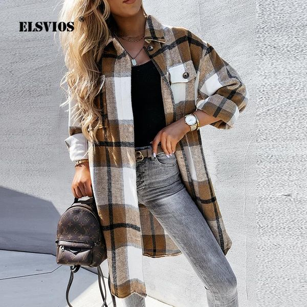 women's wool & blends female jackets vintage plaid slim mid-length coats women spring fall fashion turn-down collar long sleeve single, Black
women's wool & blends female jackets vintage plaid slim mid-length coats women spring fall fashion turn-down collar long sleeve single, Black