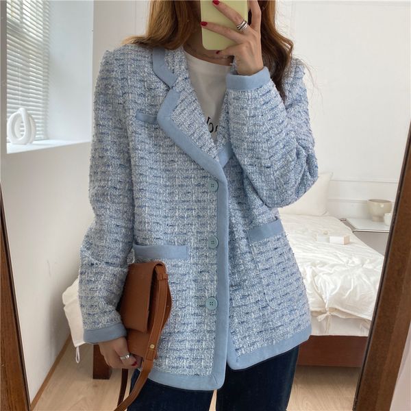 2021 ol notched work wear woolen blazer jacket new autumn winter formal women blazers suit coat female s6dg, White;black
2021 ol notched work wear woolen blazer jacket new autumn winter formal women blazers suit coat female s6dg, White;black