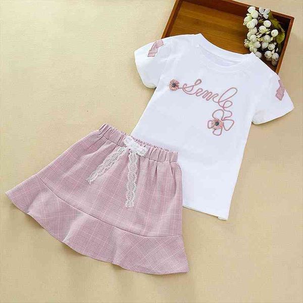 girls clothes set summer white shirt retro plaid skirt 2 pieces sets kids teenage childrens costume
girls clothes set summer white shirt retro plaid skirt 2 pieces sets kids teenage childrens costume