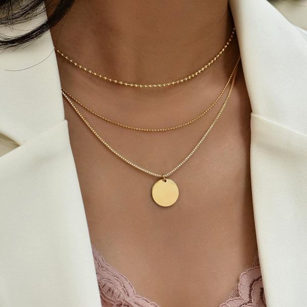 Pendant Necklaces Gold Color Choker Necklace For Women 3 Layers Sequin Coin Chain & Pendants Velvet Chokers Fashion Jewelry, Silver
Pendant Necklaces Gold Color Choker Necklace For Women 3 Layers Sequin Coin Chain & Pendants Velvet Chokers Fashion Jewelry, Silver
