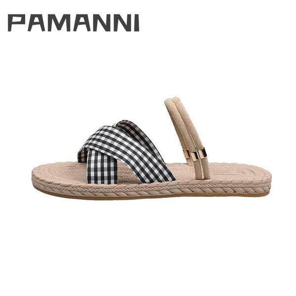 panmanni sewing women sandals patchwork shallow slip-on casual rubber flats style female summer slippers all-match shoes, Black
panmanni sewing women sandals patchwork shallow slip-on casual rubber flats style female summer slippers all-match shoes, Black