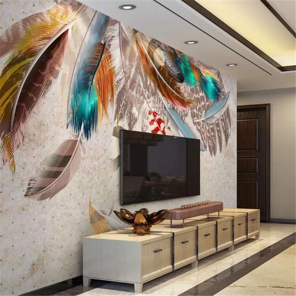 wallpapers mlofi custom personality 3d wallpaper retro american fashion color feather texture art tv background wall painting
wallpapers mlofi custom personality 3d wallpaper retro american fashion color feather texture art tv background wall painting
