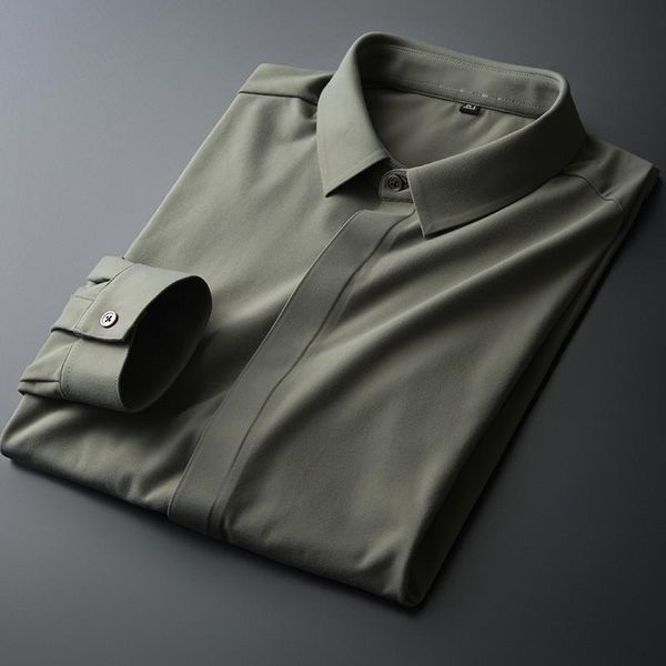 men's casual shirts green mens long sleeve solid color business and male plus size 4xl slim fit man, White;black 
men's casual shirts green mens long sleeve solid color business and male plus size 4xl slim fit man, White;black