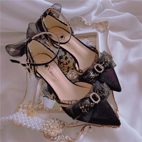 lolita stiletto french-style anime cosplay ladies crocheted bowknot bombs party night pointed to toe shoes rqi4, Black
lolita stiletto french-style anime cosplay ladies crocheted bowknot bombs party night pointed to toe shoes rqi4, Black