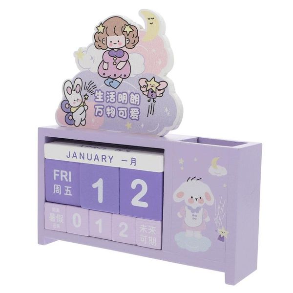 novelty items 1pc tablecalendar manual creative wood (purple)
novelty items 1pc tablecalendar manual creative wood (purple)