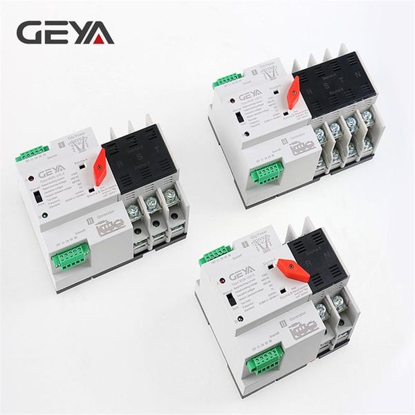 smart home control geya din rail 110v 220v pc automatic transfer switch 63a 100a household power 50/60hz
smart home control geya din rail 110v 220v pc automatic transfer switch 63a 100a household power 50/60hz