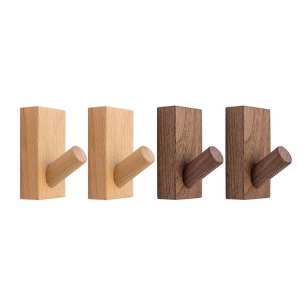 hooks & rails 4pcs nordic style wood wall coat hook simple wooden hanging hat with screw for home bedroom (beech/black walnut)
hooks & rails 4pcs nordic style wood wall coat hook simple wooden hanging hat with screw for home bedroom (beech/black walnut)