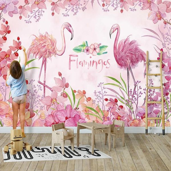 wallpapers self-adhesive wallpaper 3d pink flowers flamingo animal mural children's bedroom wedding house waterproof stickers 
wallpapers self-adhesive wallpaper 3d pink flowers flamingo animal mural children's bedroom wedding house waterproof stickers