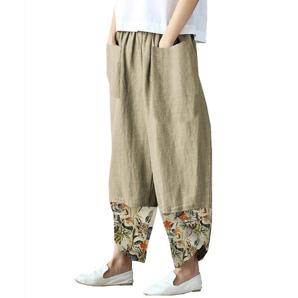 women's pants & capris wide leg women retro patchwork elastic waist pocket clothing mujer pantalones solid casual loose female, Black;white
women's pants & capris wide leg women retro patchwork elastic waist pocket clothing mujer pantalones solid casual loose female, Black;white