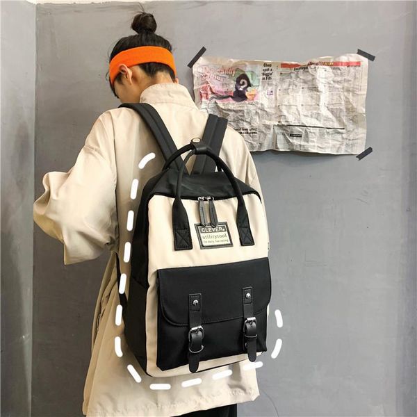 school bags women nylon backpack candy color waterproof for teenagers girls patchwork female rucksack
school bags women nylon backpack candy color waterproof for teenagers girls patchwork female rucksack