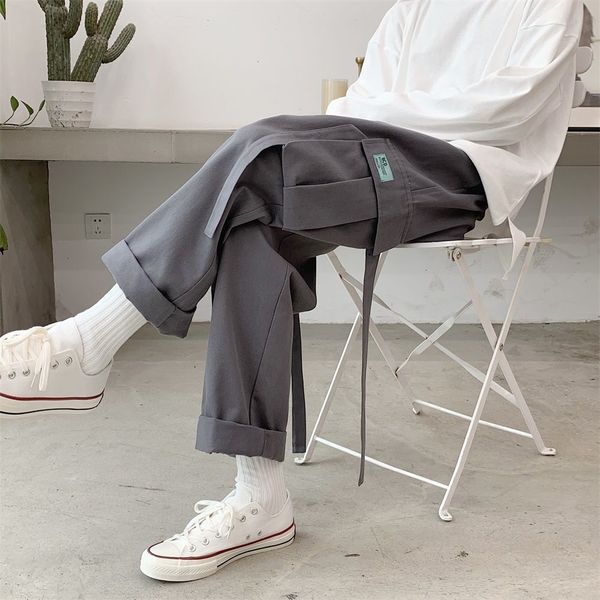 men's pants ribbon decorate casual streetwear cargo baggy loose military hip hop style trousers plus size m-2xl 4171, Black
men's pants ribbon decorate casual streetwear cargo baggy loose military hip hop style trousers plus size m-2xl 4171, Black