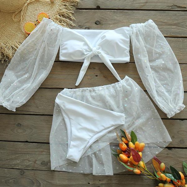 one-piece suits 2021 three pieces bikini set bandeau swimwear women swimsuit brazilian biquini sequins bathing suit beachwear
one-piece suits 2021 three pieces bikini set bandeau swimwear women swimsuit brazilian biquini sequins bathing suit beachwear