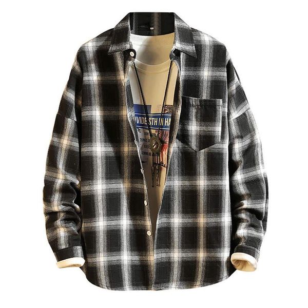 checkered men shirt 2021 spring autumn new long sleeve flannel plaid office style business casual, White;black
checkered men shirt 2021 spring autumn new long sleeve flannel plaid office style business casual, White;black