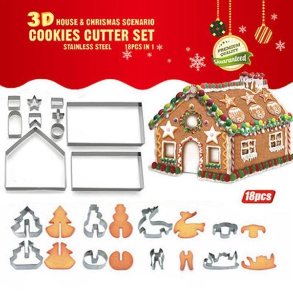 baking moulds christmas xmas gift gingerbread house biscuit model steel 3d cookie mold bakeware kitchen tools
baking moulds christmas xmas gift gingerbread house biscuit model steel 3d cookie mold bakeware kitchen tools